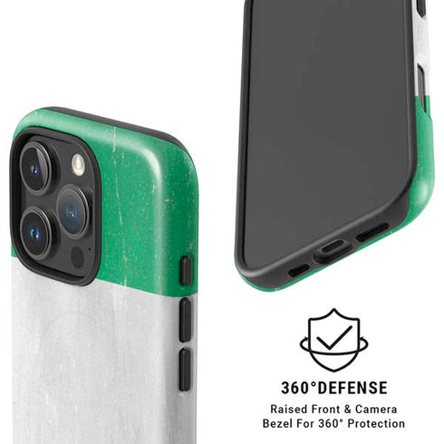 Nigeria Flag Distressed iPhone 16 Pro Max Magsafe Impact Case